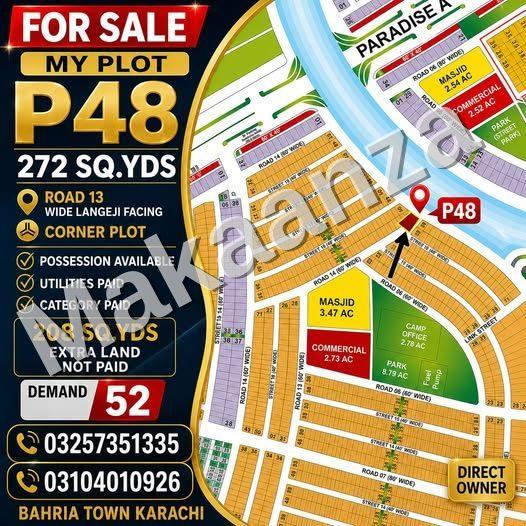 FOR SALE — My PLOT P48 | 272 SQ.YDS